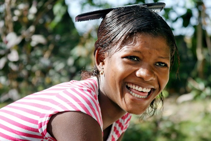 Hilarity. Ile-à-Vache, Haiti